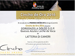 2016 - Cincho de Oro - Sweet Gorgonzola DOP